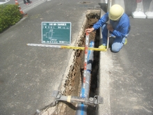 高知市上下水道局 日の出町・知寄町一丁目配水管布設替工事1